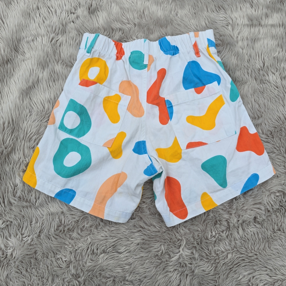 Colorful Abstract Patterned Shorts - Picture 3 of 5